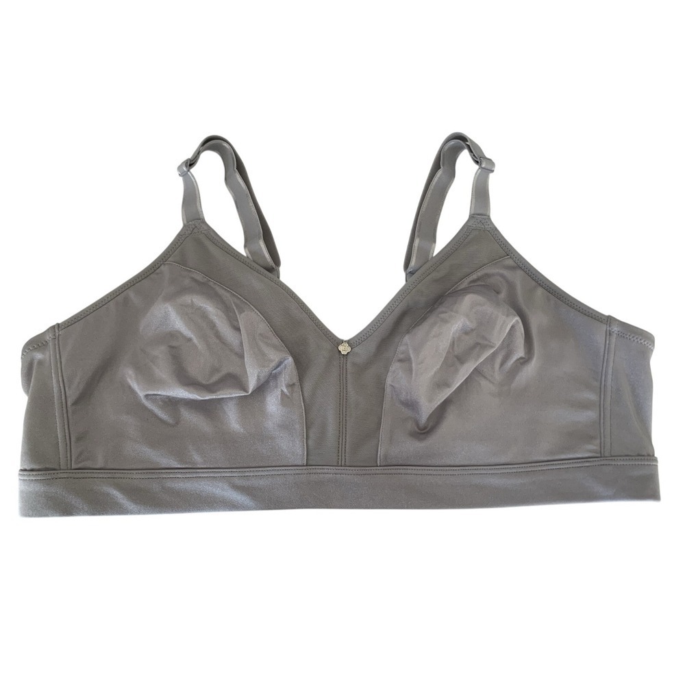 Breezies Comfort Full Coverage Bra Gray 44B Underwire Support